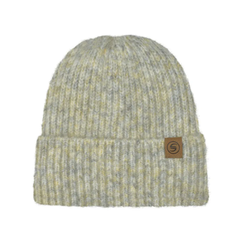 Σκουφί Γυναικείο πλεκτό με ρεβέρ Μπέζ