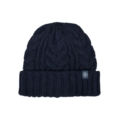 Ανδρικό σκουφί πλεκτό με ρεβέρ Stamion Μπλέ