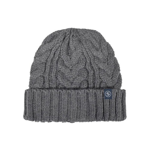 Ανδρικό σκουφί πλεκτό με ρεβέρ Stamion Γκρί