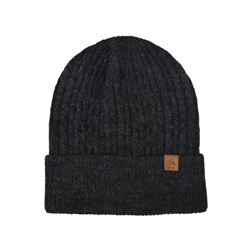 Ανδρικό σκουφί μονόχρωμο με 30% μαλλί Stamion Ανθακί