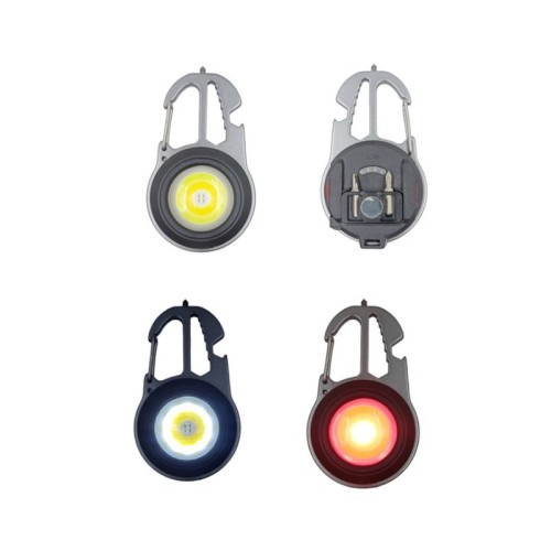 Επαναφορτιζόμενος Μίνι Φακός Μπρελόκ με Πολλαπλές Λειτουργίες