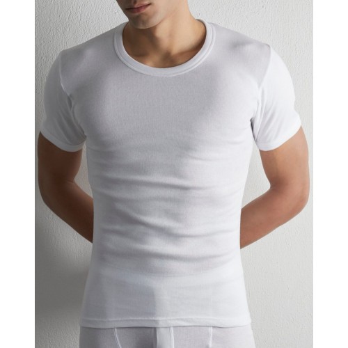 Φανέλα Κοντομάνικη με ανοιχτή λαιμόκοψη Anatolia Λευκό