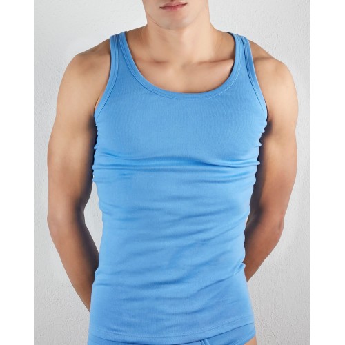 Κλασική Φανέλα Χωρίς Μανίκια  με τιράντα Anatolia Σιέλ