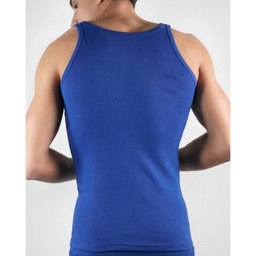 Κλασική Φανέλα Χωρίς Μανίκια  με τιράντα Anatolia Μπλέ