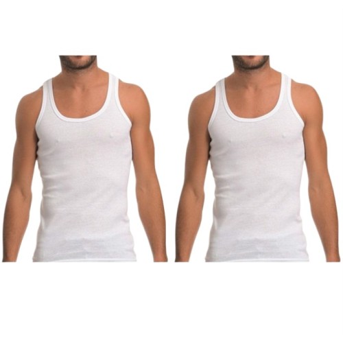 2 ΤΜΧ Ανδρική Κλασική Φανέλα Αμάνικη Onurel  Λεύκο