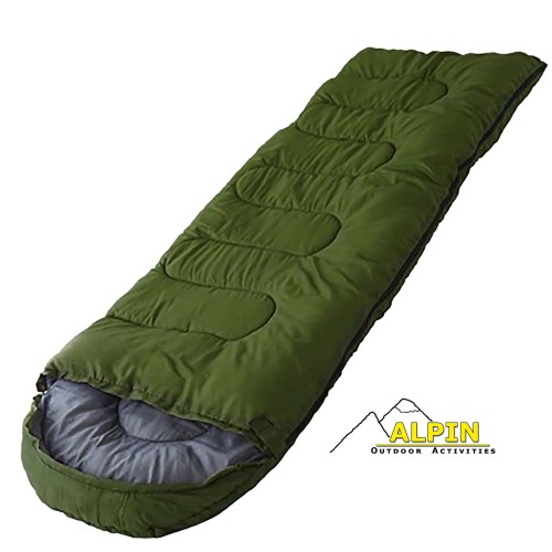 Υπνοσακος Χειμερινος με σάκο σύσφιξης Outdoor 35  Hollowfib 220 X 80 Alpin Χακί