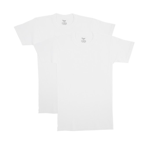 2 ΤΜΧ Ανδρική Φανέλα Κοντομάνικη με κλειστή λαιμόκοψη Onurel Λεύκο