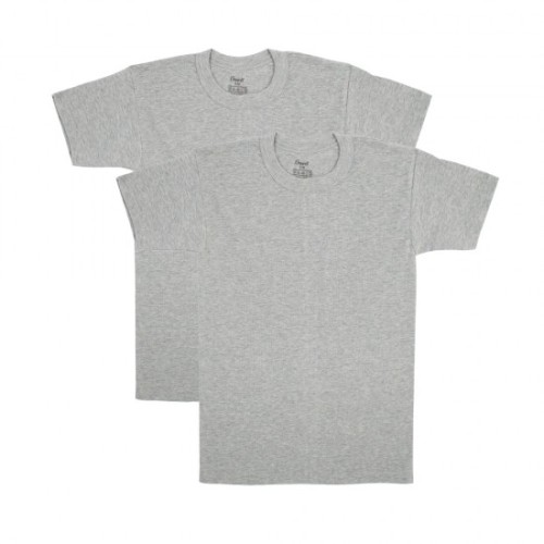 2 ΤΜΧ Ανδρική Φανέλα Κοντομάνικη με κλειστή λαιμόκοψη Onurel Γκρί