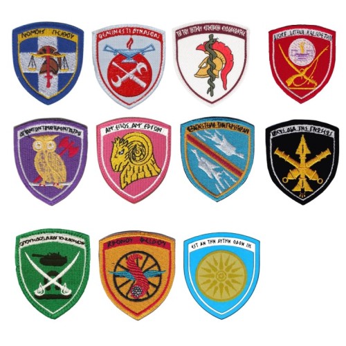 Σήματα Στρατού Μεραρχιόσημα Ταξιαρχιόσημα έγχρωμα με Velcro