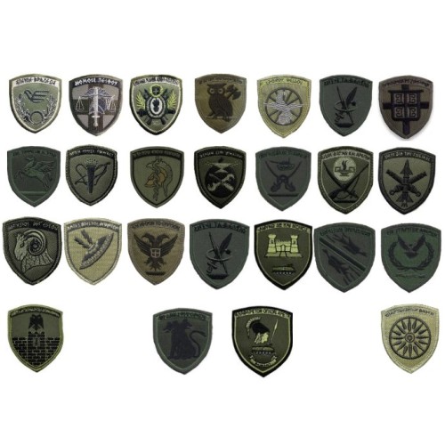 Σήματα Στρατού Μεραρχιόσημα Ταξιαρχιόσημα Χαμηλής Ορατότητας με Velcro