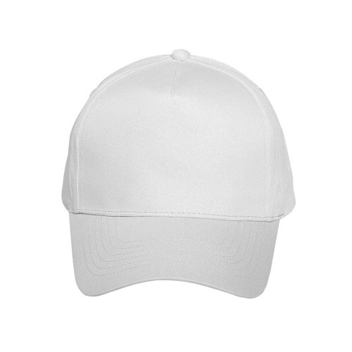 Καπέλο τζόκεϋ χωρίς ραφές από 100% βαμβακερό ύφασμα Stamion Λευκό