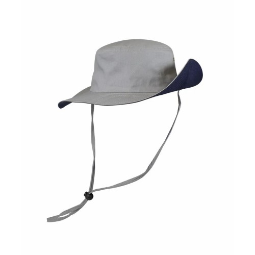 Αυστραλιανό καπέλο από 100% βαμβακερό ύφασμα Γκρί Stamion