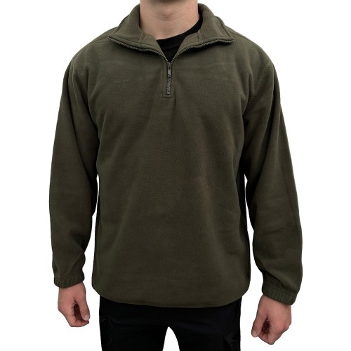 Μπλούζα Ζεστή Fleece με φερμουάρ ArmyRace Χακί