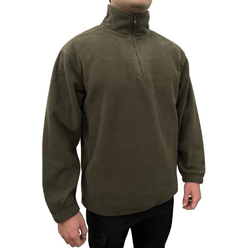 Μπλούζα Ζεστή Fleece με φερμουάρ ArmyRace Χακί