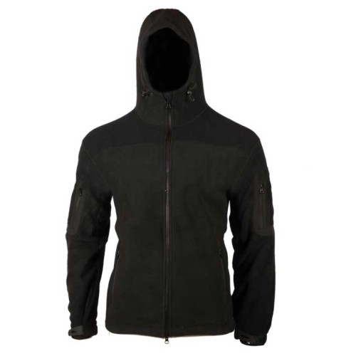 Ζακέτα Tactical Polar Fleece Mε Κουκούλα MRK Μαύρο