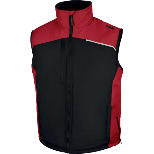 Γιλέκo Αμάνικο Εργασίας ψύχoυς Fidji3 Delta Plus Μαύρο-Κόκκινο